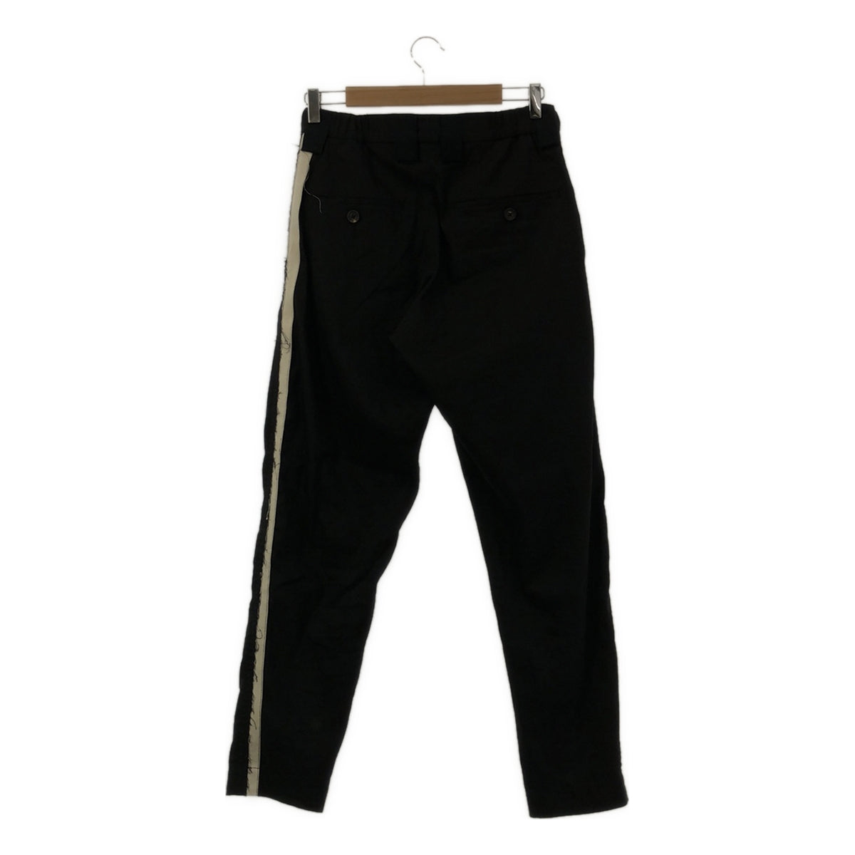 [Good Condition] Ziggy Chen | Linen Sideline Slacks Pants | Size 48 | Black | Men's