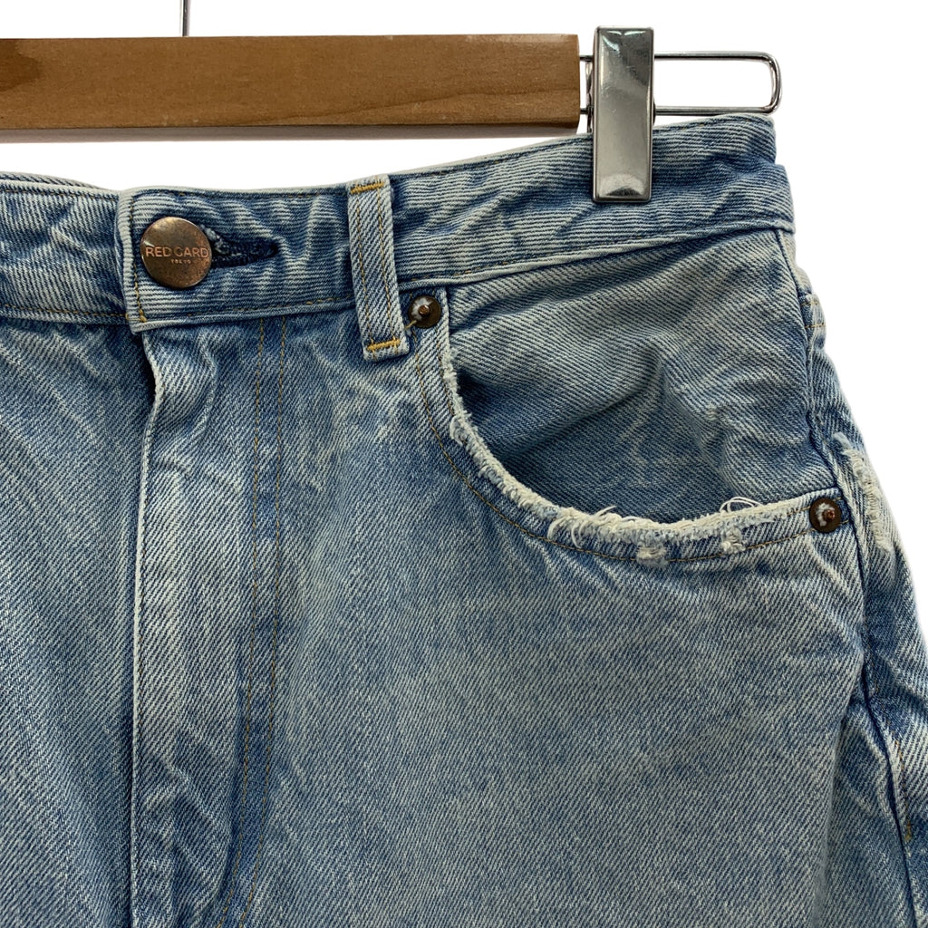 RED CARD / レッドカード | Dakota / ダコタ ダメージ加工 ワイド デニムパンツ | 25 | インディゴブルー | レディース