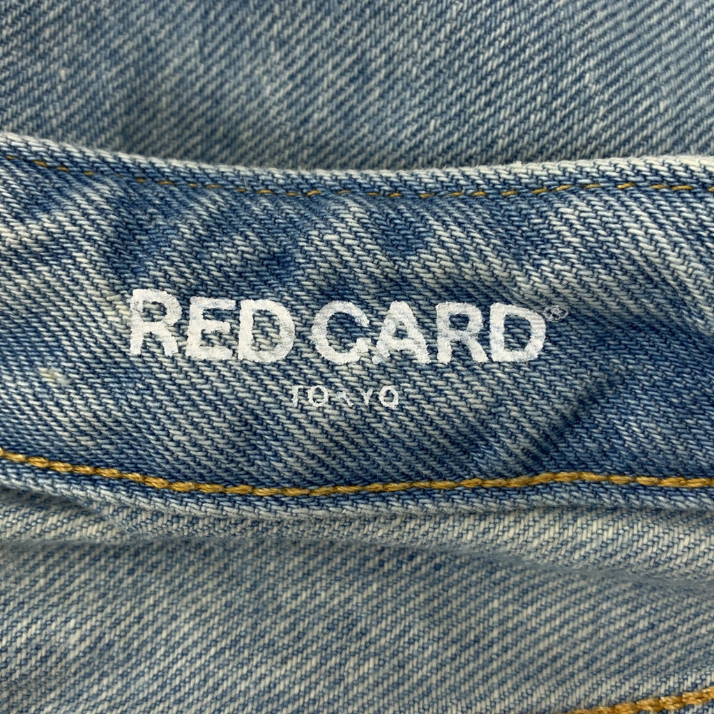 RED CARD / レッドカード | Dakota / ダコタ ダメージ加工 ワイド デニムパンツ | 25 | インディゴブルー | レディース