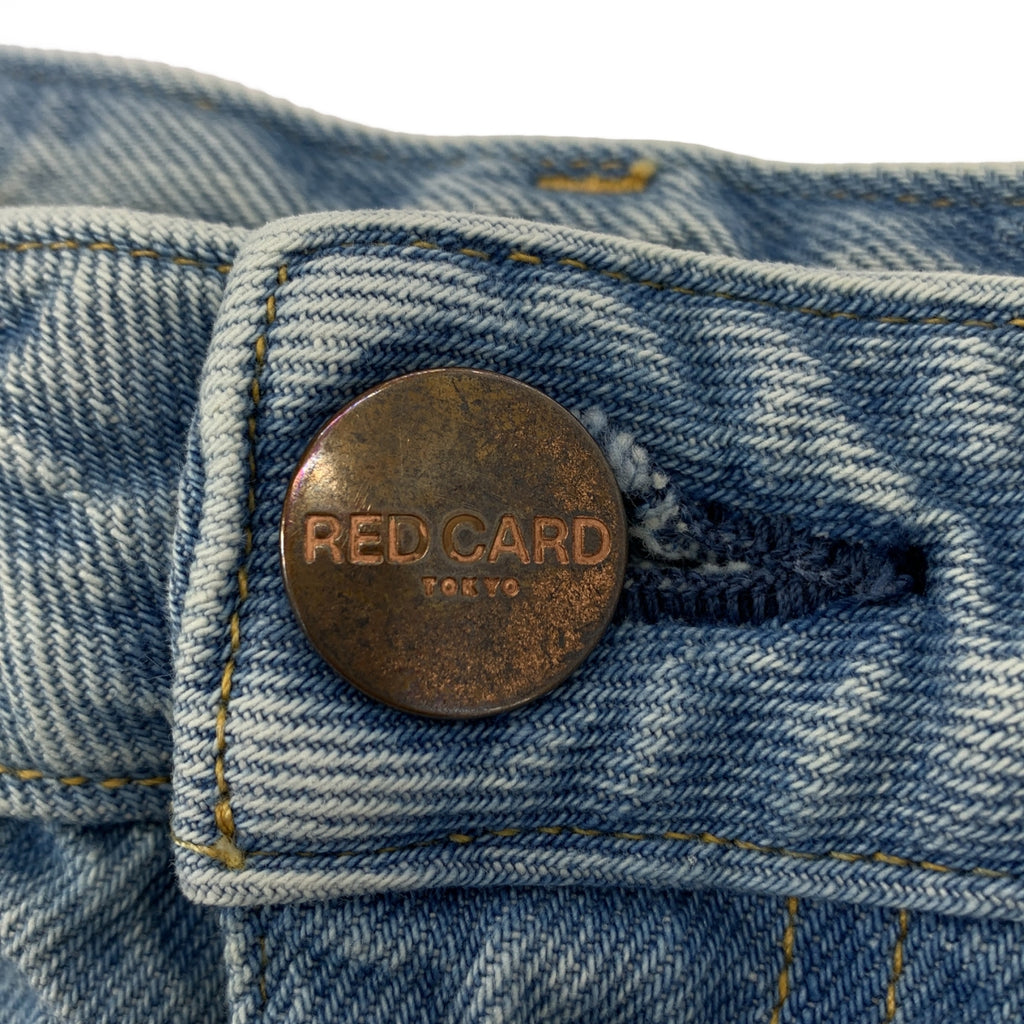 RED CARD / レッドカード | Dakota / ダコタ ダメージ加工 ワイド デニムパンツ | 25 | インディゴブルー | レディース