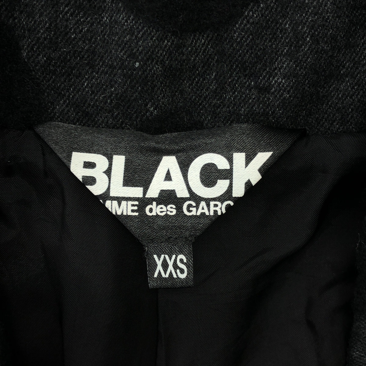 BLACK COMME des GARCONS / ブラックコムデギャルソン | 2013AW | ポルカドット ロング コート ジャケット | XXS | レディース