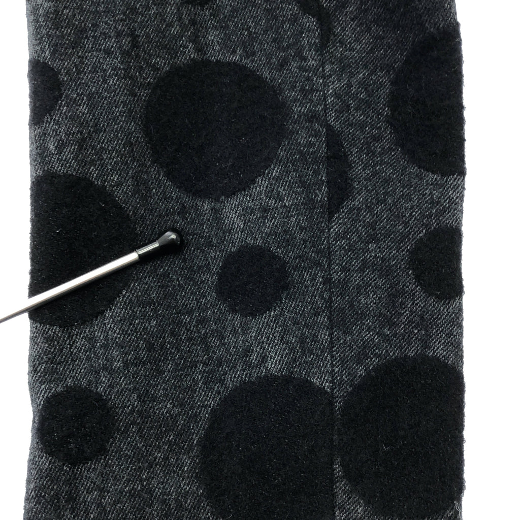 BLACK COMME des GARCONS / ブラックコムデギャルソン | 2013AW | ポルカドット ロング コート ジャケット | XXS | レディース