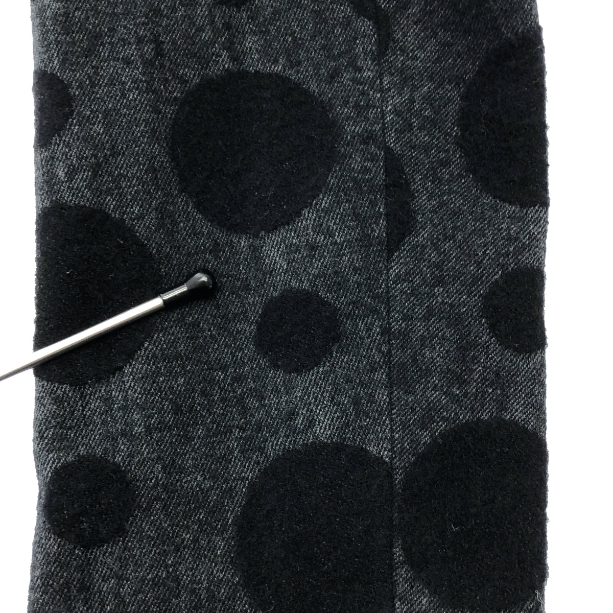 BLACK COMME des GARCONS / ブラックコムデギャルソン | 2013AW | ポルカドット ロング コート ジャケット | XXS | レディース