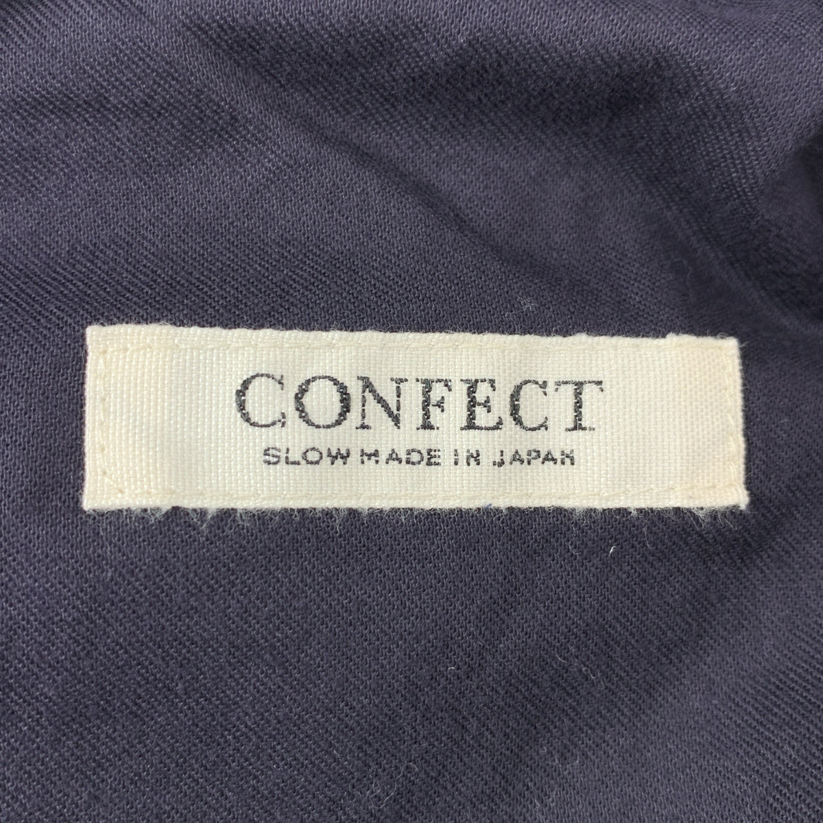 CONFECT | 條紋雙褶休閒褲 | 3號 | 海軍藍 | 男士