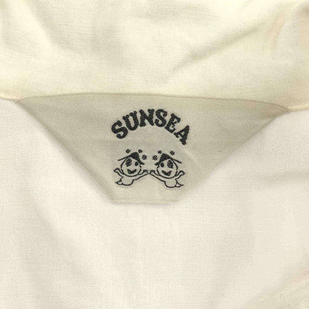SUNSEA | 亞麻男襯衫 | 2號 | 白色 | 男士