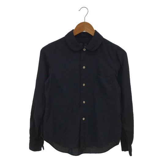 COMME des GARCONS COMME des GARCONS / Comme des | AD2021 | Round collar long sleeve shirt | XS | Navy | Women's