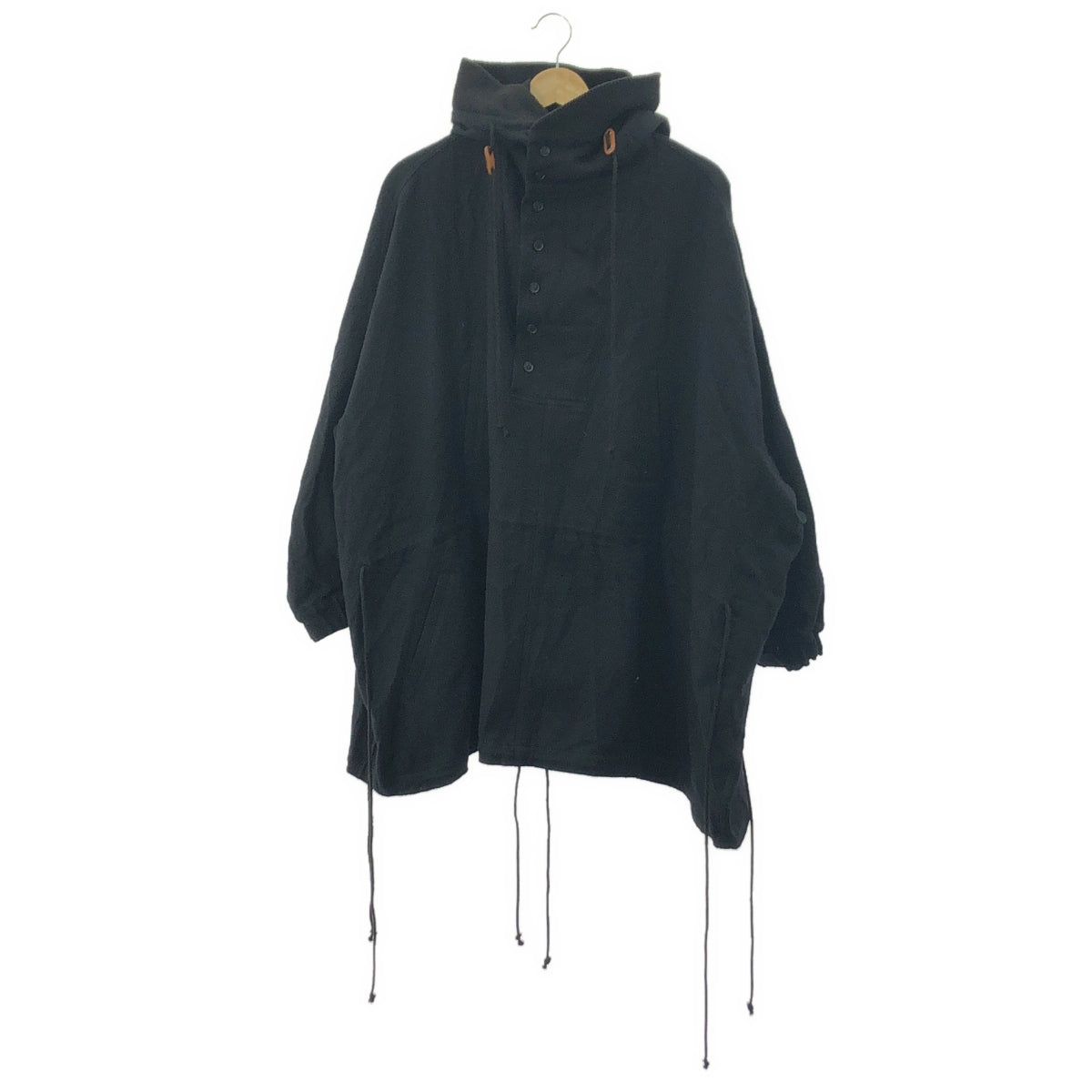 規章 Yohji Yamamoto | 羊毛 Smog 派克大衣 | 2 碼 | 黑色 | 女款