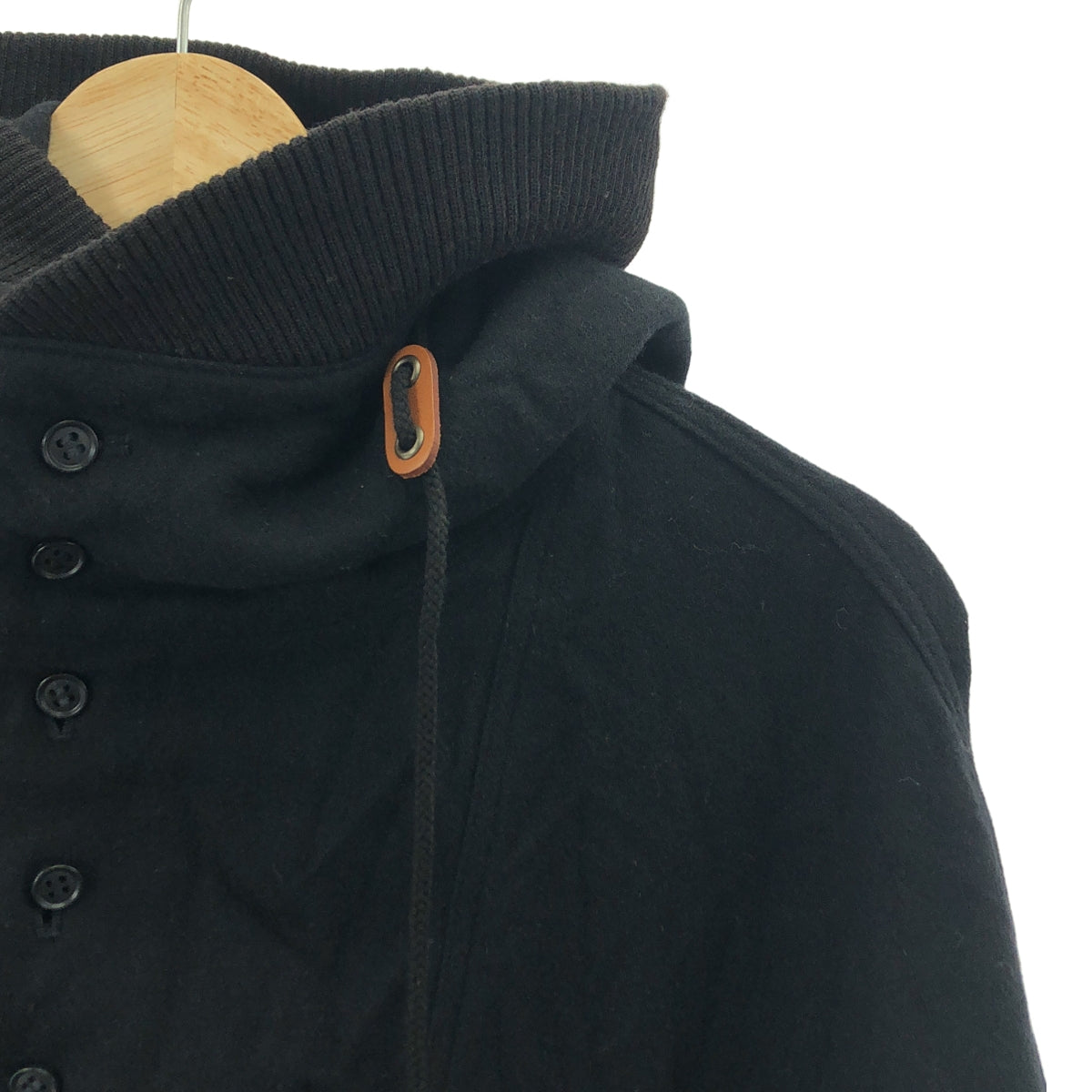 規章 Yohji Yamamoto | 羊毛 Smog 派克大衣 | 2 碼 | 黑色 | 女款