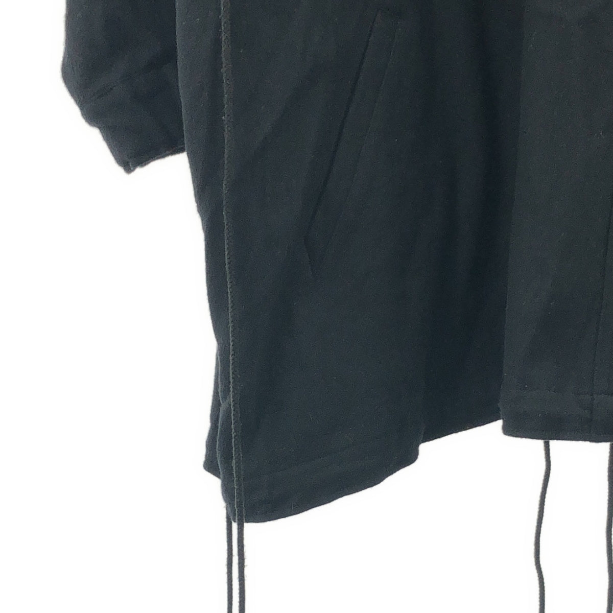 規章 Yohji Yamamoto | 羊毛 Smog 派克大衣 | 2 碼 | 黑色 | 女款