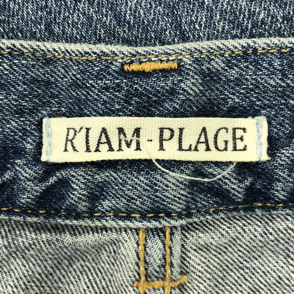 Plage / 플라주 | 2024AW | R'IAM WIDE / 데미지 가공 데님 와이드 팬츠 | 36 | 여성