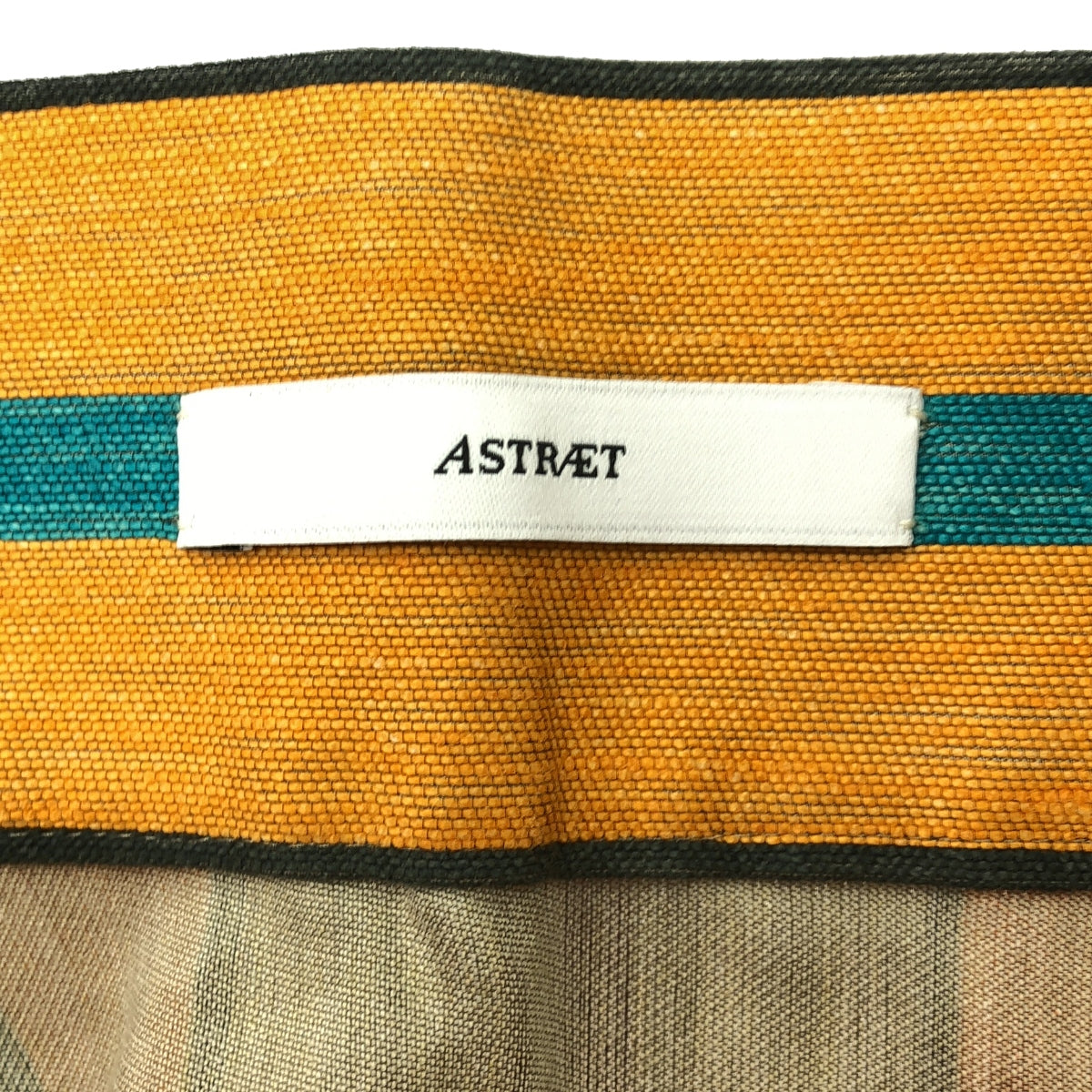 【新品】  ASTRAET / アストラット | リネン混 ストライプ フレア スカート | 1 | マルチカラー | レディース