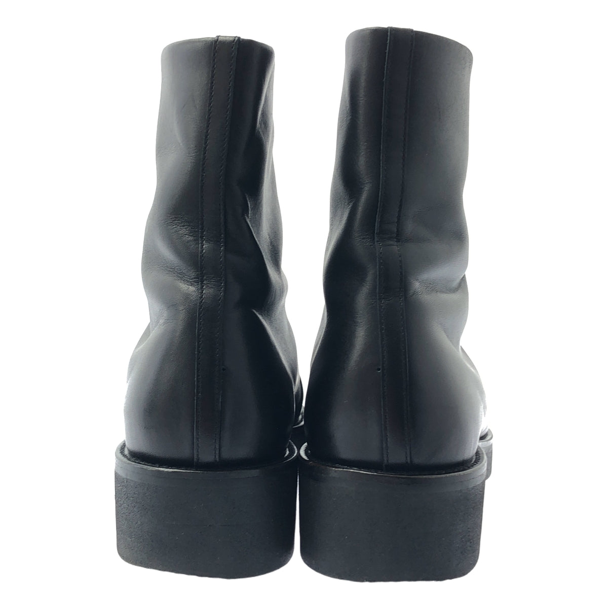 foot the coacher | 2024SS | 斜前拉鍊（鞋底硬度 50）斜前拉鍊皮靴 | 8 吋寬度 | 黑色 | 男款