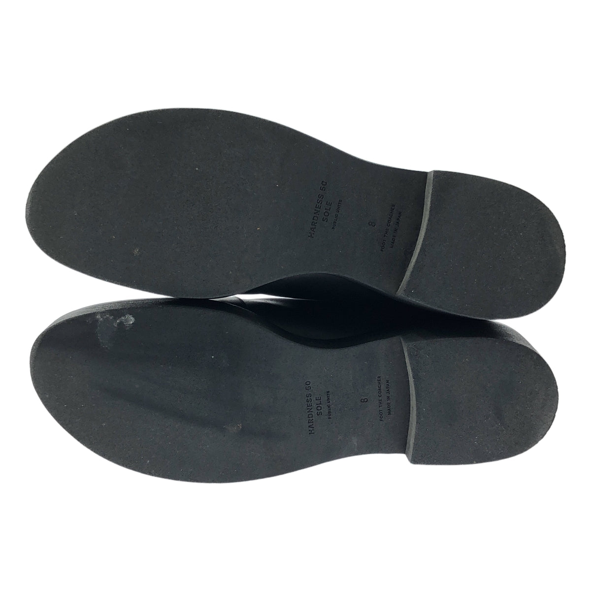 foot the coacher | 2024SS | 斜前拉鍊（鞋底硬度 50）斜前拉鍊皮靴 | 8 吋寬度 | 黑色 | 男款