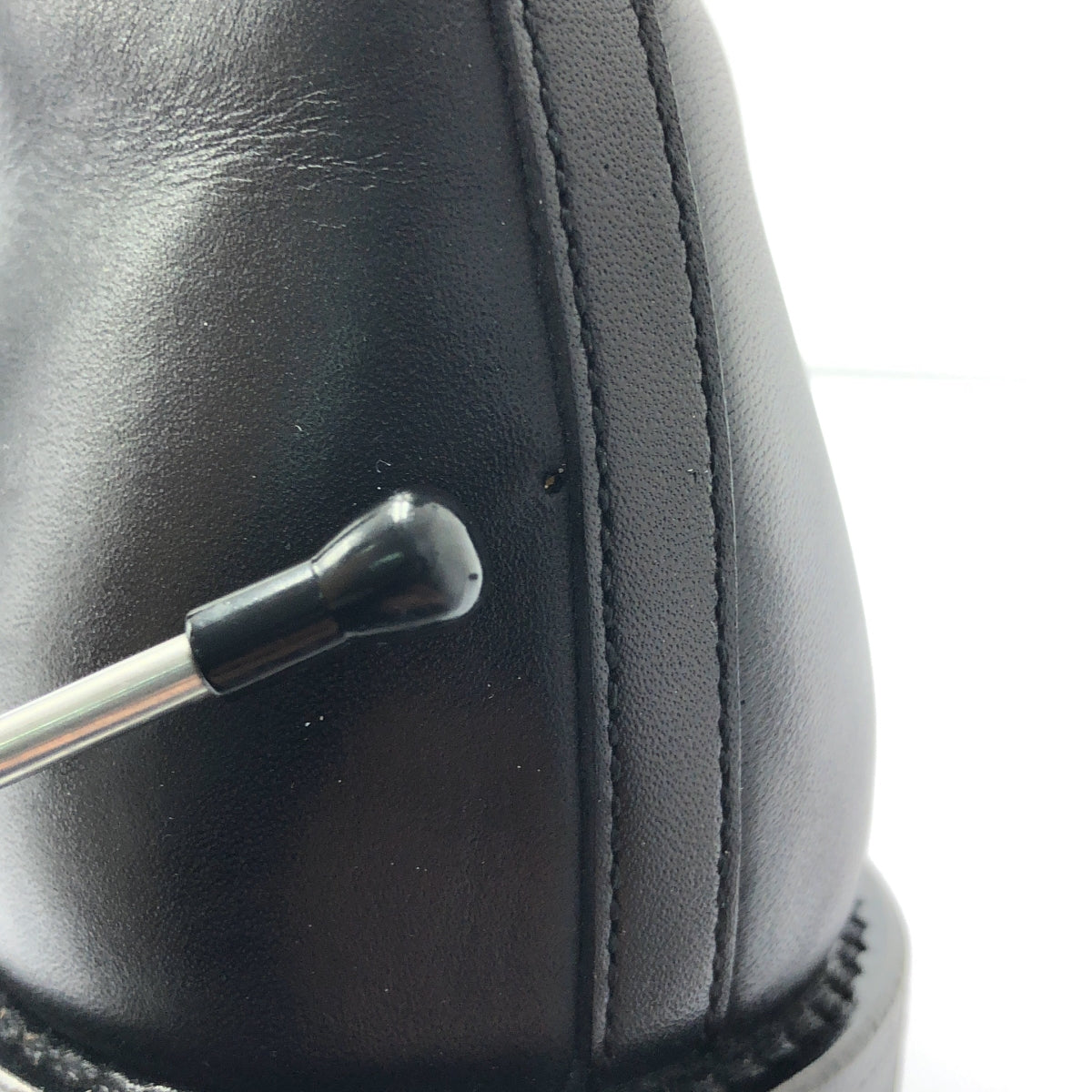 foot the coacher | 2024SS | 斜前拉鍊（鞋底硬度 50）斜前拉鍊皮靴 | 8 吋寬度 | 黑色 | 男款