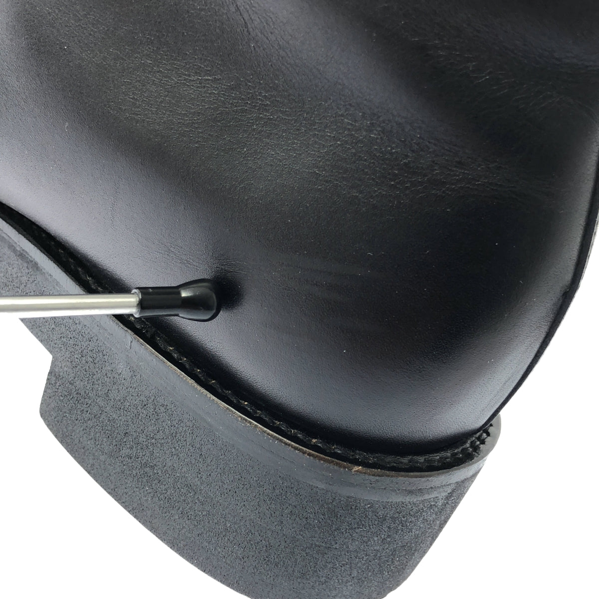 foot the coacher | 2024SS | 斜前拉鍊（鞋底硬度 50）斜前拉鍊皮靴 | 8 吋寬度 | 黑色 | 男款