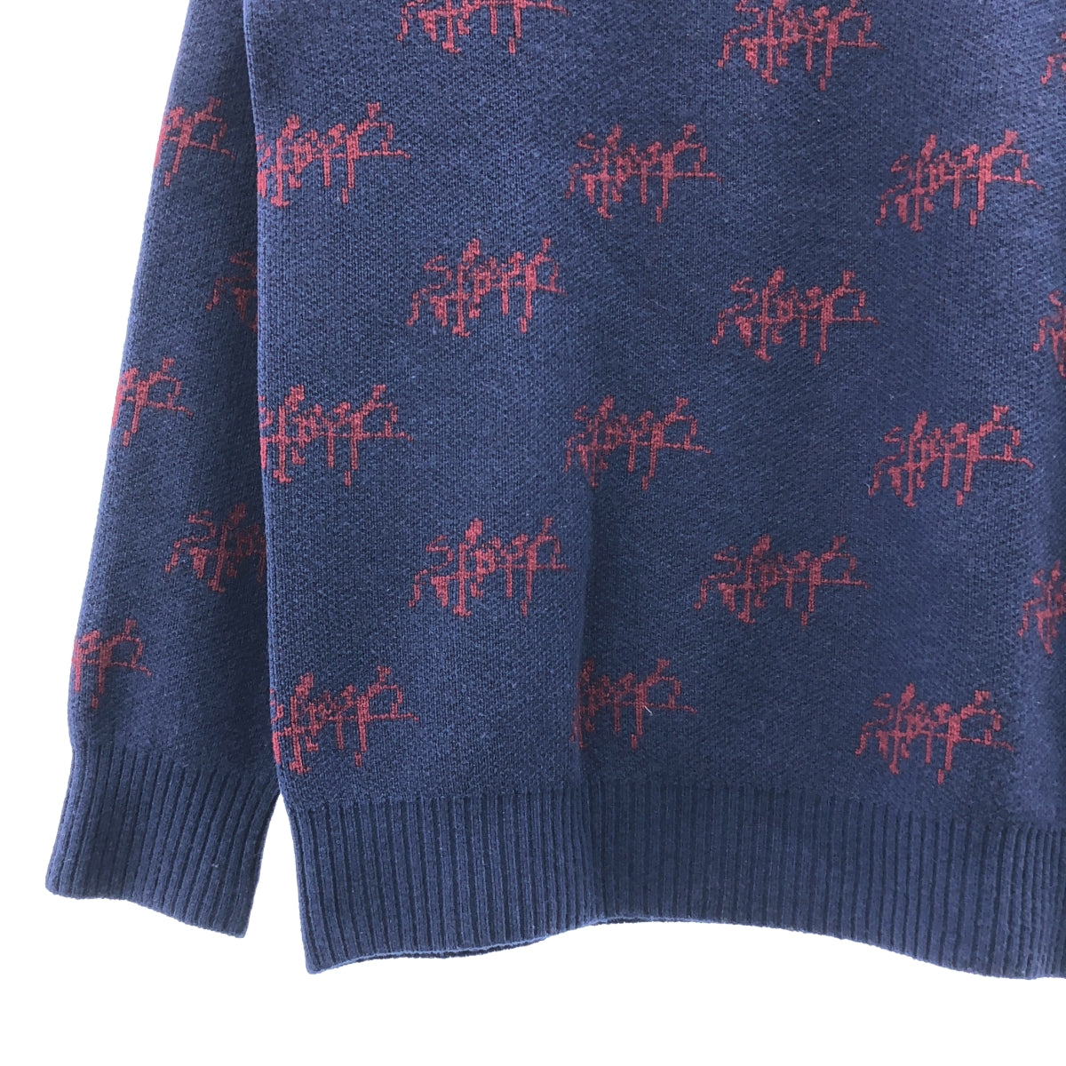 UNDER COVER / 언더커버 | SLASH 총무늬 울 캐시미어 크루넥 니트 | 2 |