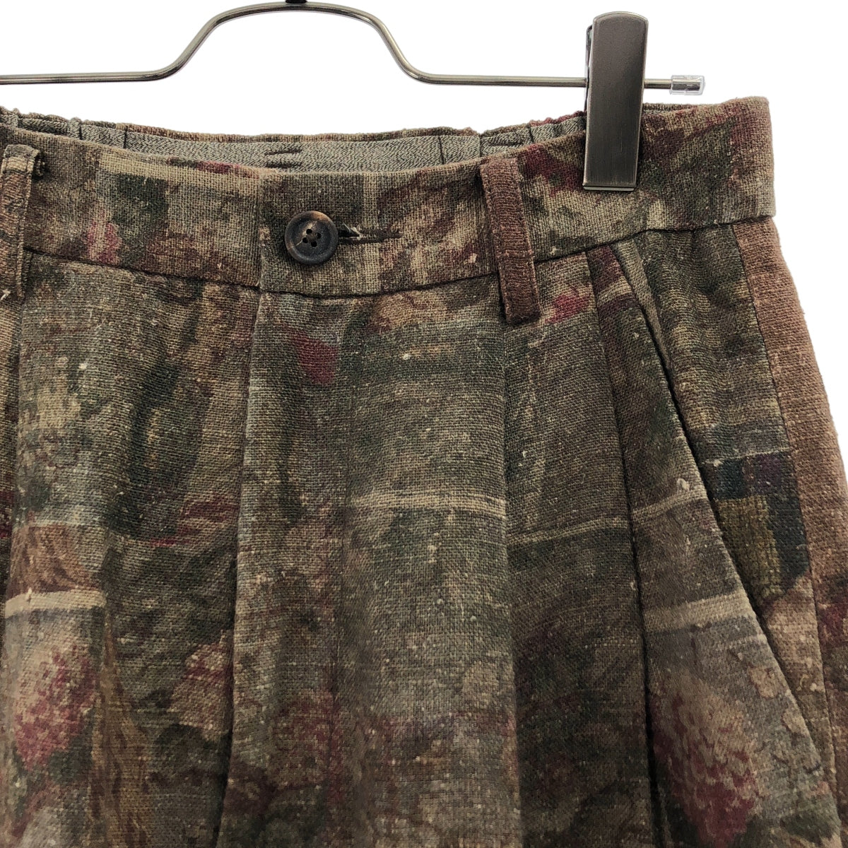 ziggy chen / ジギーチェン | 2024AW | 総柄 ジャガード 2タック ワイド トラウザーズ パンツ/ 総裏地 | 44 | メンズ