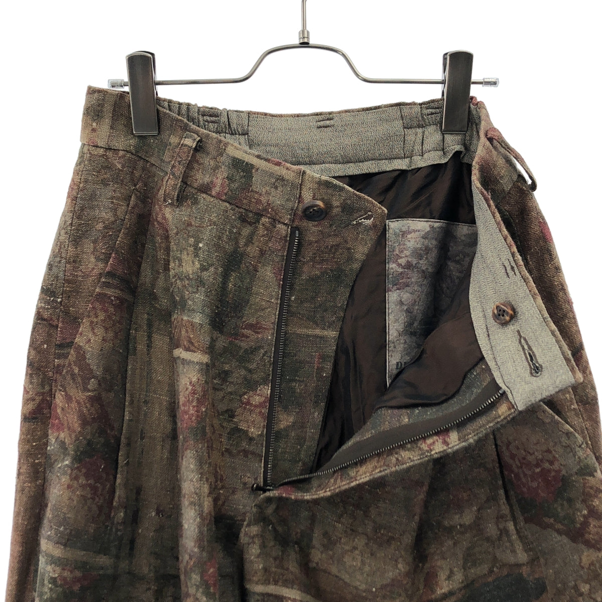 ziggy chen / ジギーチェン | 2024AW | 総柄 ジャガード 2タック ワイド トラウザーズ パンツ/ 総裏地 | 44 | メンズ