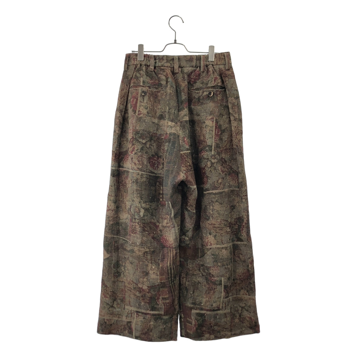 ziggy chen / ジギーチェン | 2024AW | 総柄 ジャガード 2タック ワイド トラウザーズ パンツ/ 総裏地 | 44 | メンズ