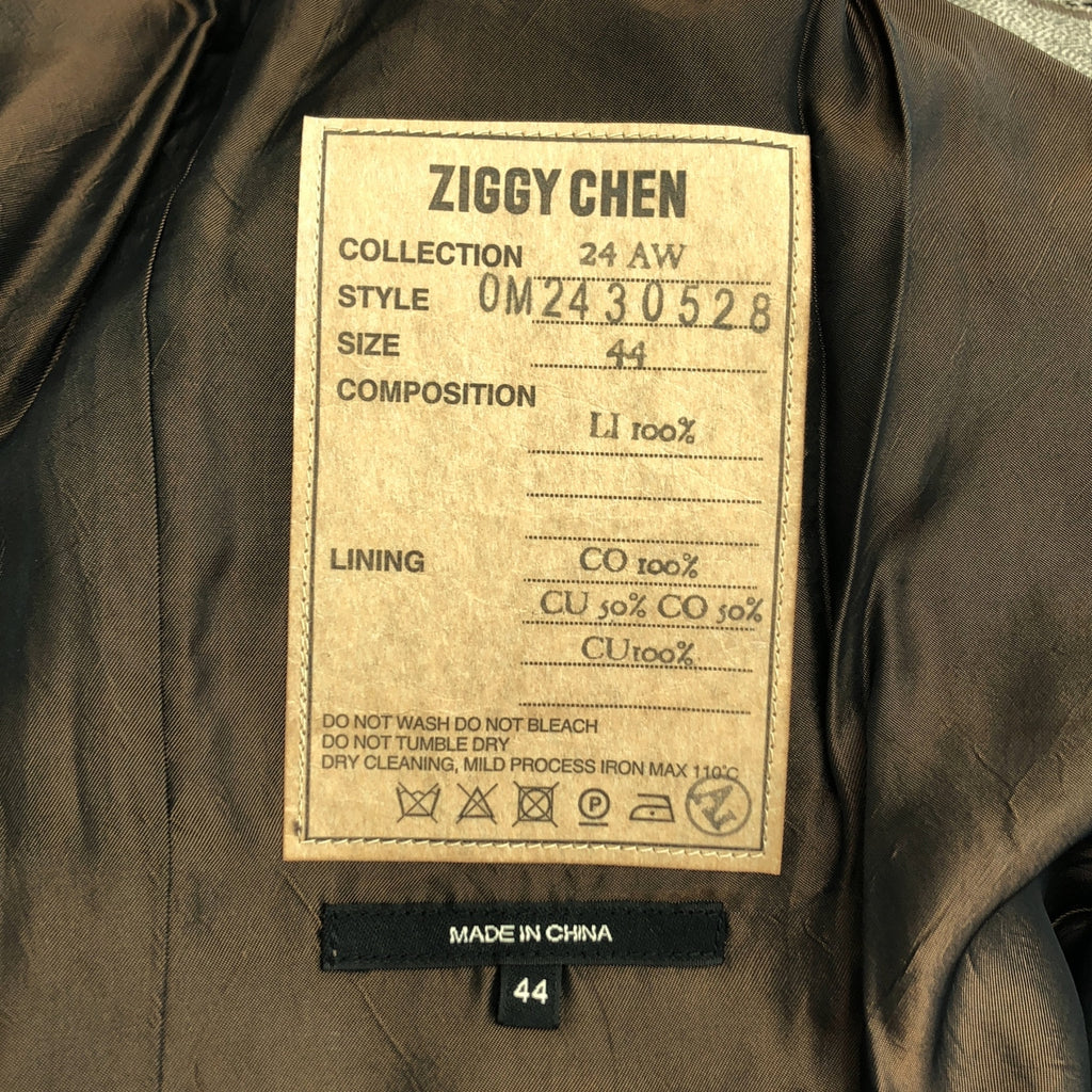 ziggy chen / ジギーチェン | 2024AW | 総柄 ジャガード 2タック ワイド トラウザーズ パンツ/ 総裏地 | 44 | メンズ