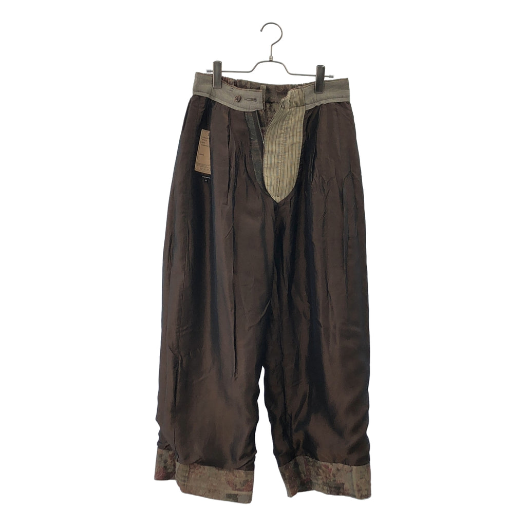 ziggy chen / ジギーチェン | 2024AW | 総柄 ジャガード 2タック ワイド トラウザーズ パンツ/ 総裏地 | 44 | メンズ