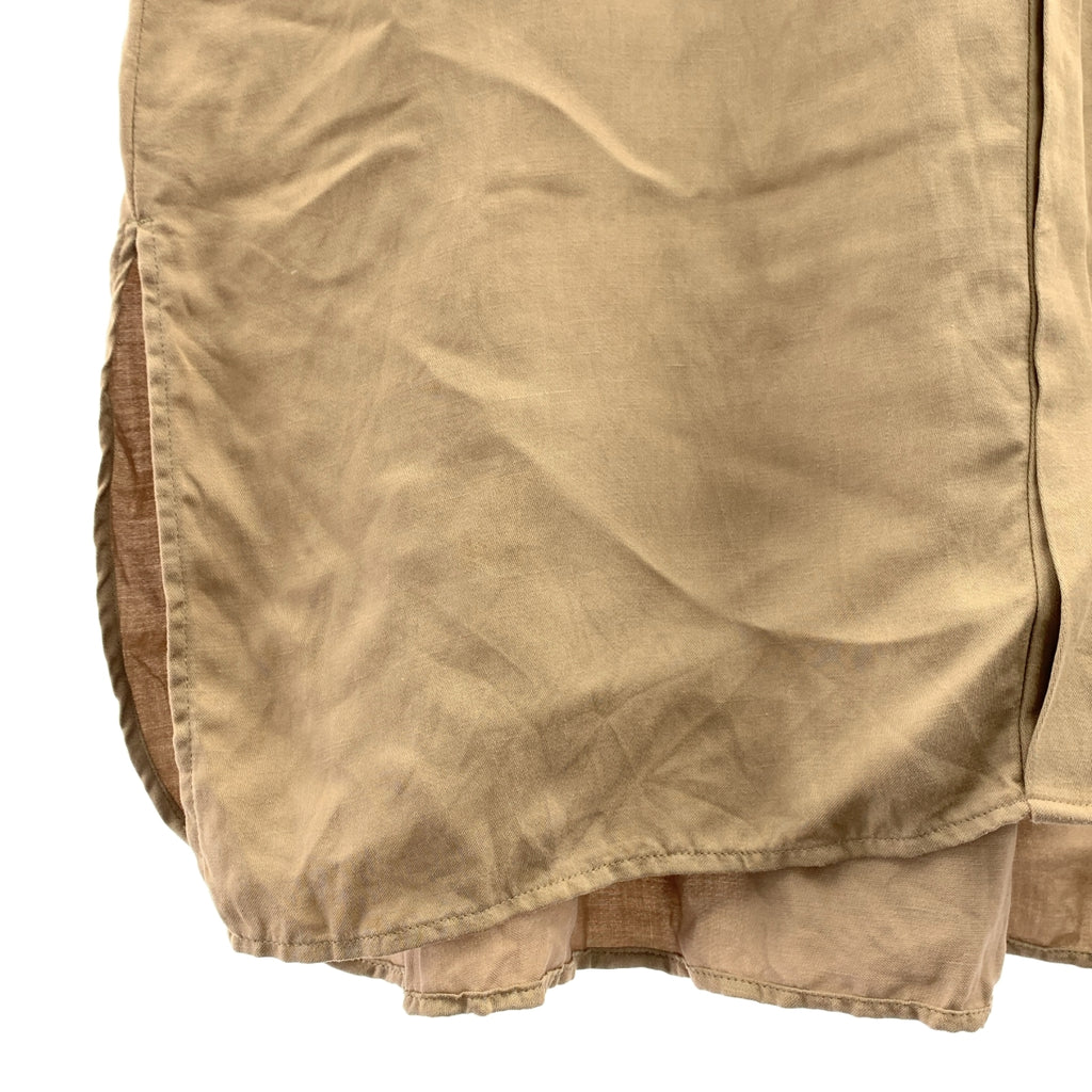 1er Arrondissement / 프리미 에어론 디스몬 | 셀룰로오스 린넨 오버 실루엣 백개더 셔츠 블라우스 | 38 |