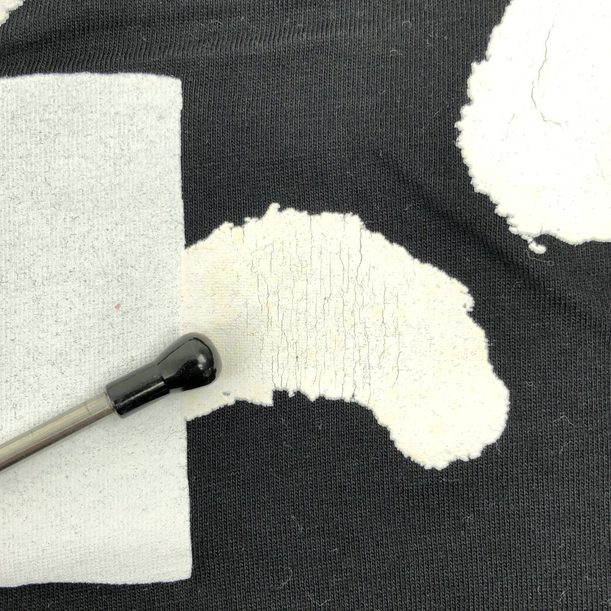 Dover Street Market / ドーバーストリートマーケット | 肉球 プリント クルーネック Tシャツ | L | ブラック / ホワイト | メンズ