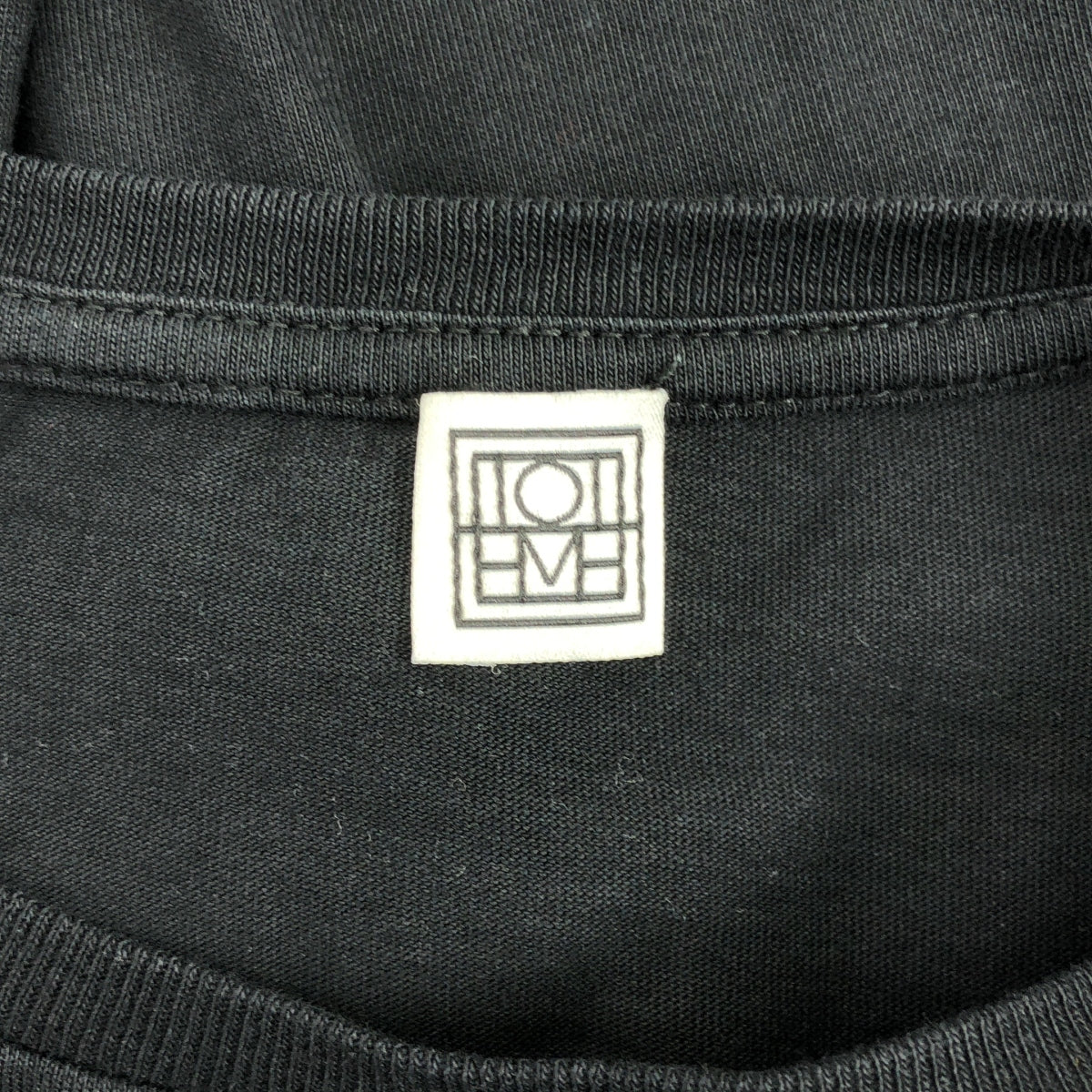 TOTEME | 棉質標誌刺繡 T 卹 | XS | 黑色 | 女款