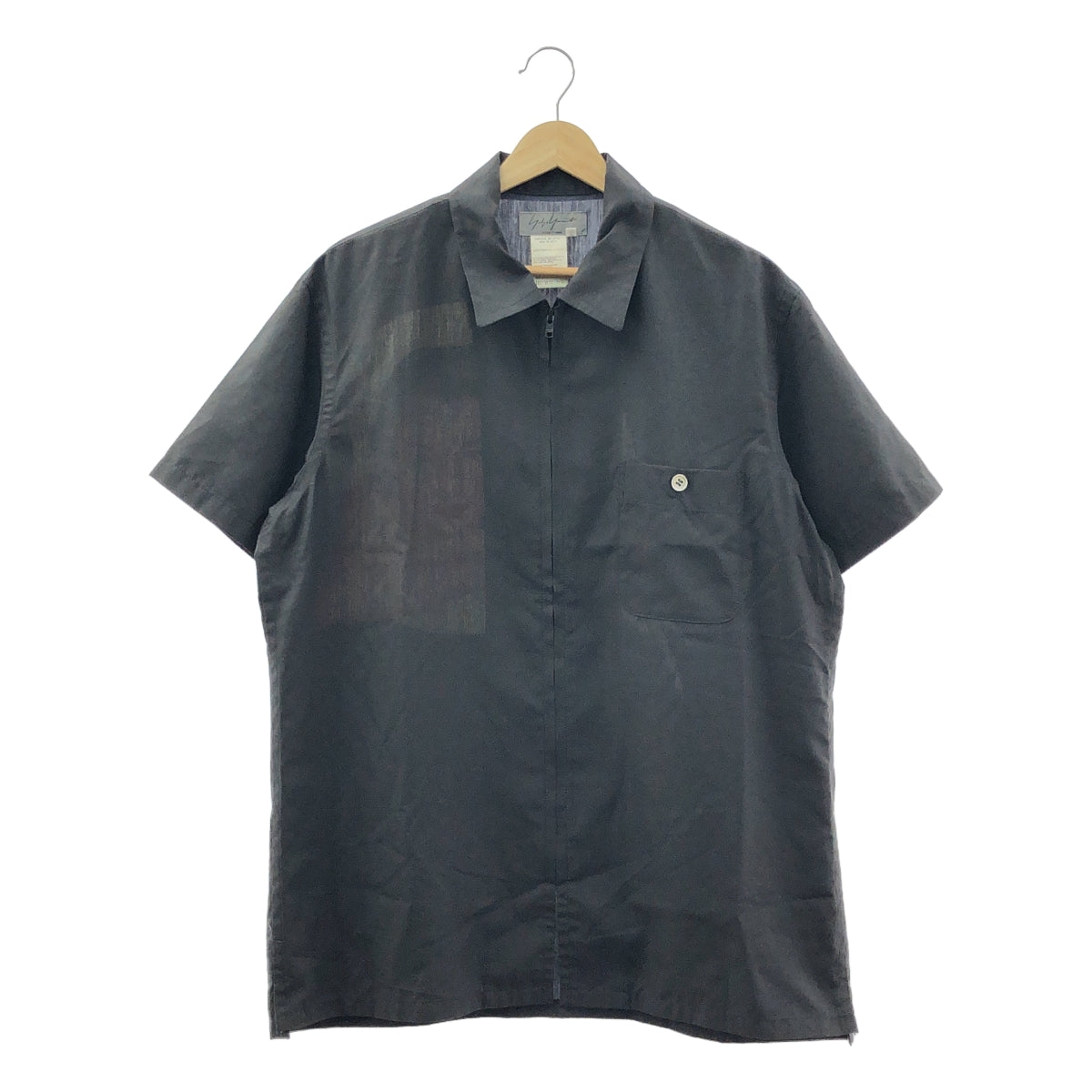 YOHJI YAMAMOTO POUR HOMME | 2002SS | Saeko Tsuemura 插畫印花襯衫 | 3 碼 | 黑色 | 男款