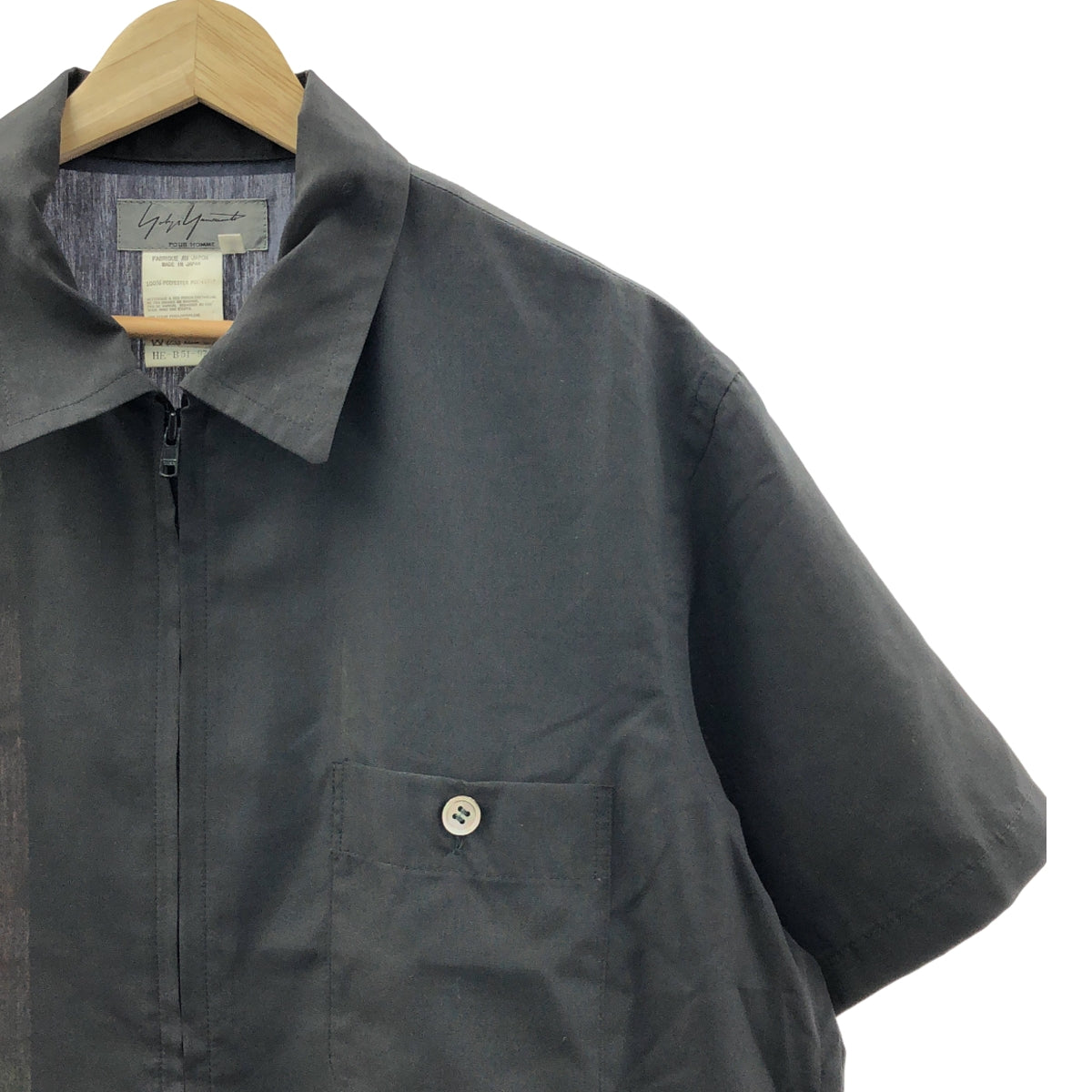 YOHJI YAMAMOTO POUR HOMME | 2002SS | Saeko Tsuemura 插畫印花襯衫 | 3 碼 | 黑色 | 男款