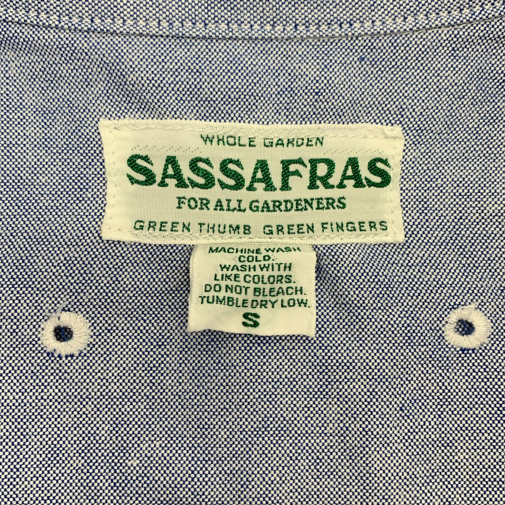 SASSAFRAS | 綠拇指襯衫，牛津布，連結襯衫 | S碼 | 男士