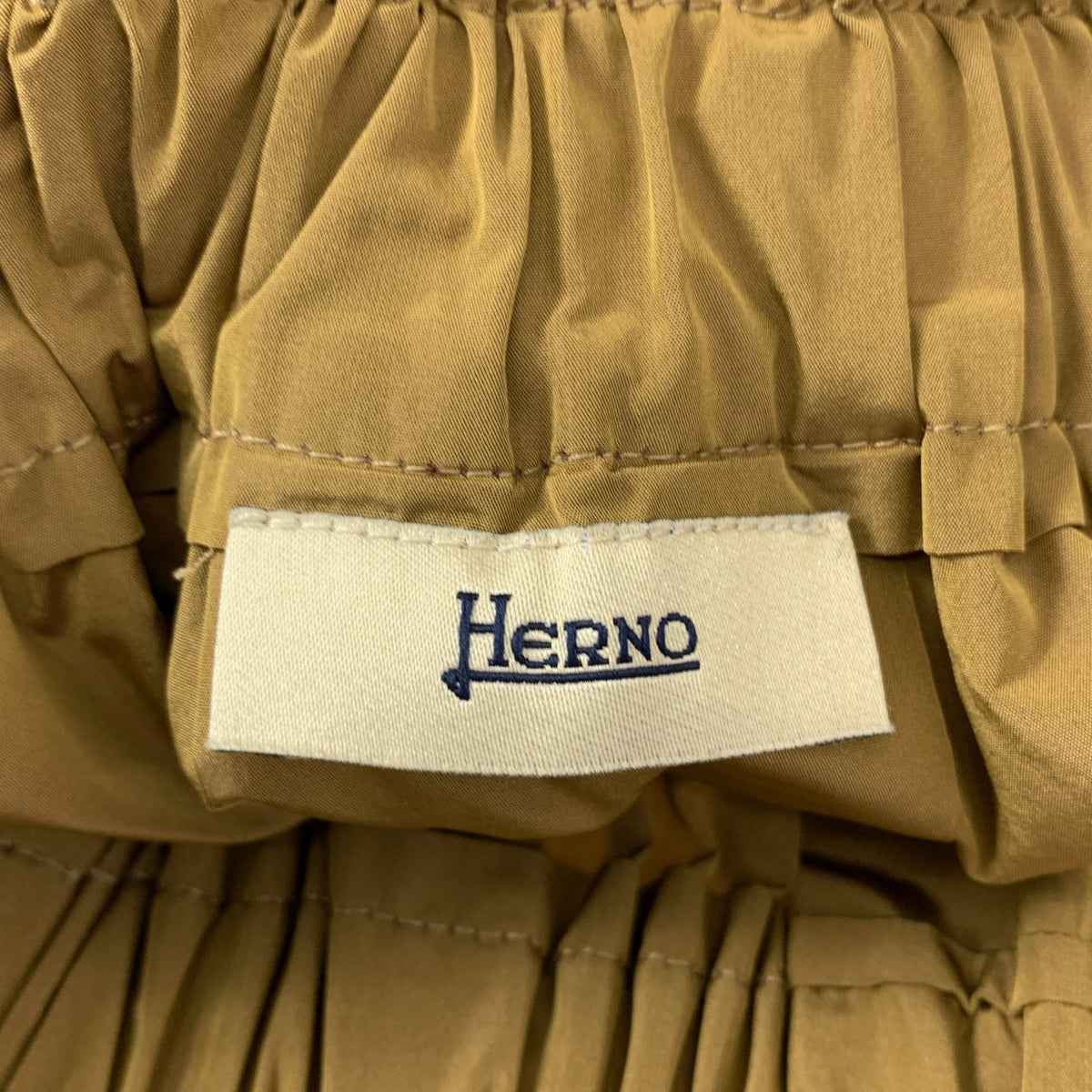 HERNO / ヘルノ | タフタ ギャザー フレアスカート | 40 | レディース