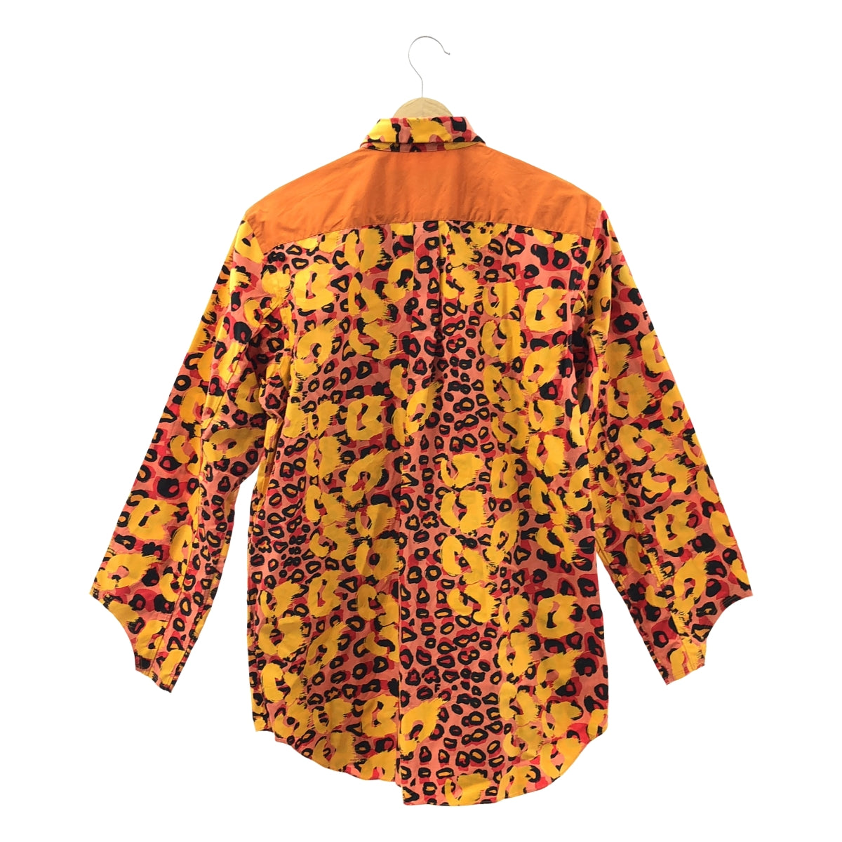 BLACK COMME des GARCONS / 블랙 콤 데 갤슨 | 2021SS | 소매 단절 코튼 레오파드 셔츠 | L | 남성