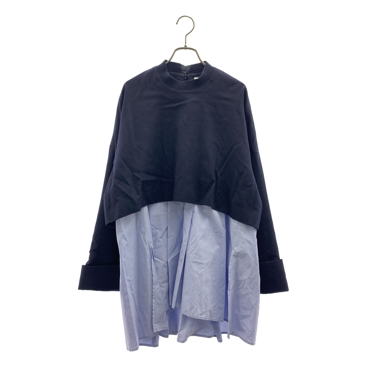 ENFOLD / エンフォルド | LAYERED PULLOVER ウール レイヤード ワンピース | 38 | レディース