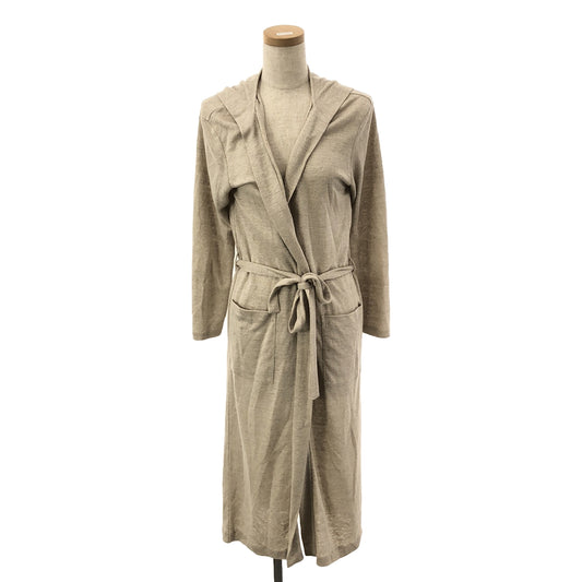 mina perhonen | 2020 s/s | dune linen hooded long cardigan | 36 | beige | women's