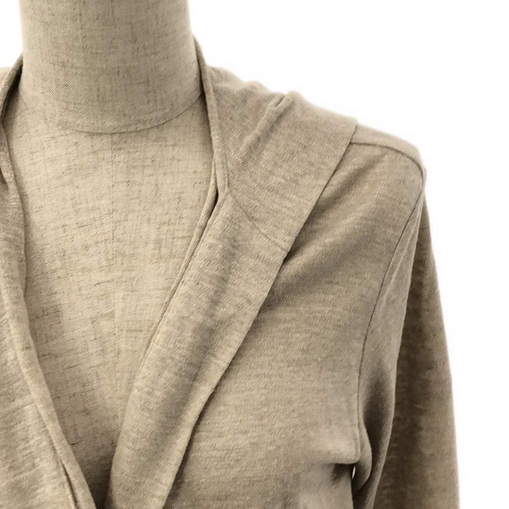 mina perhonen | 2020 春夏 |沙丘亞麻連帽長開襟衫 | 36 |米色 |女性的