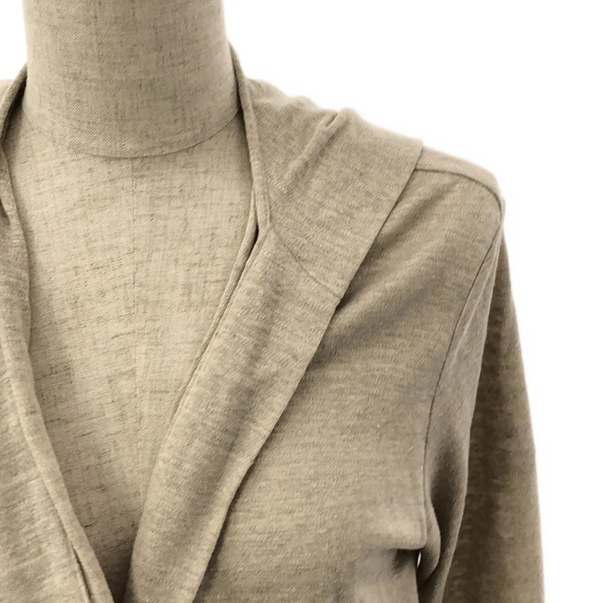 mina perhonen | 2020 春夏 |沙丘亞麻連帽長開襟衫 | 36 |米色 |女性的