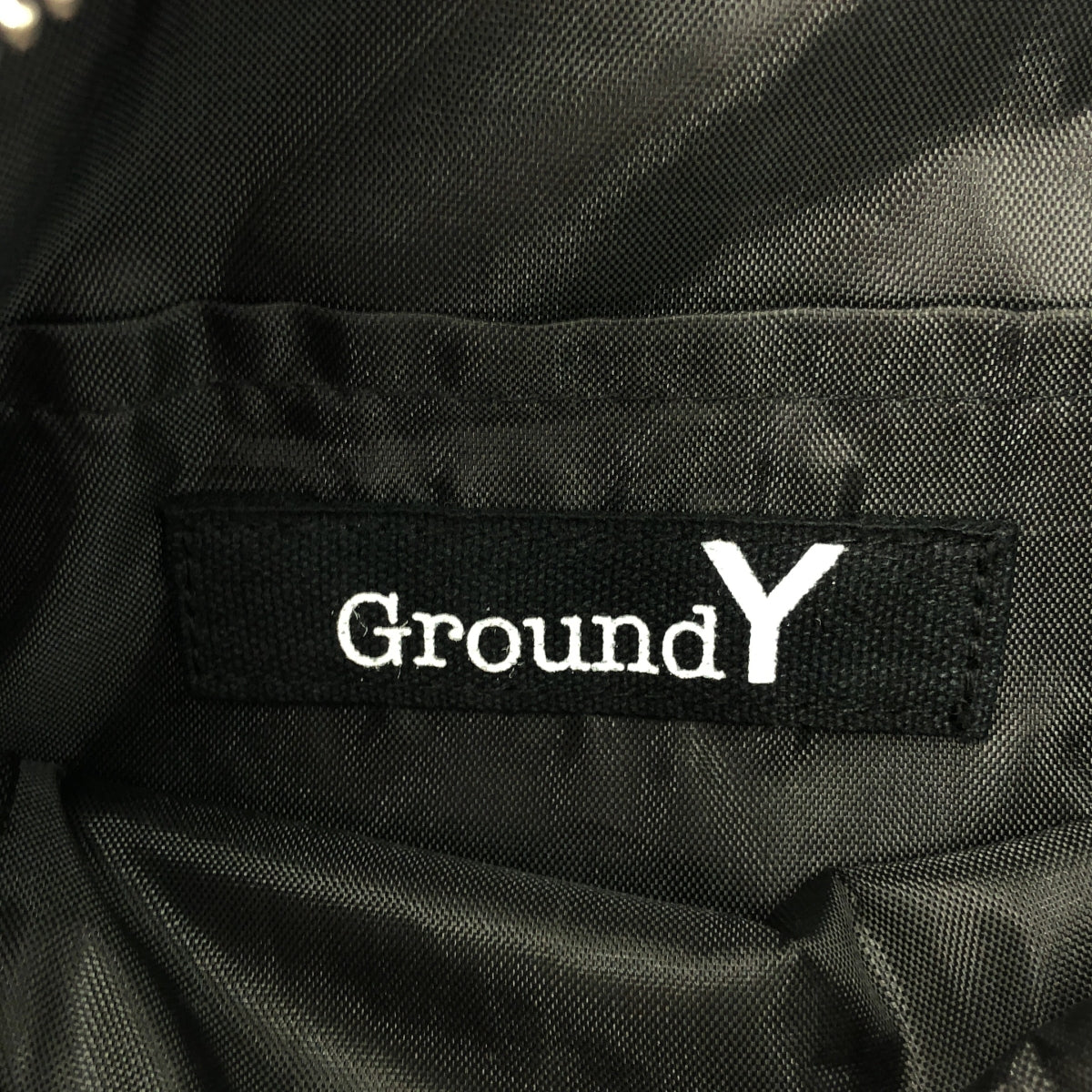 【美品】  Ground Y / グラウンドワイ | フラワー ジャガード レザーショルダー バッグ | ブラック/グリーン | レディース