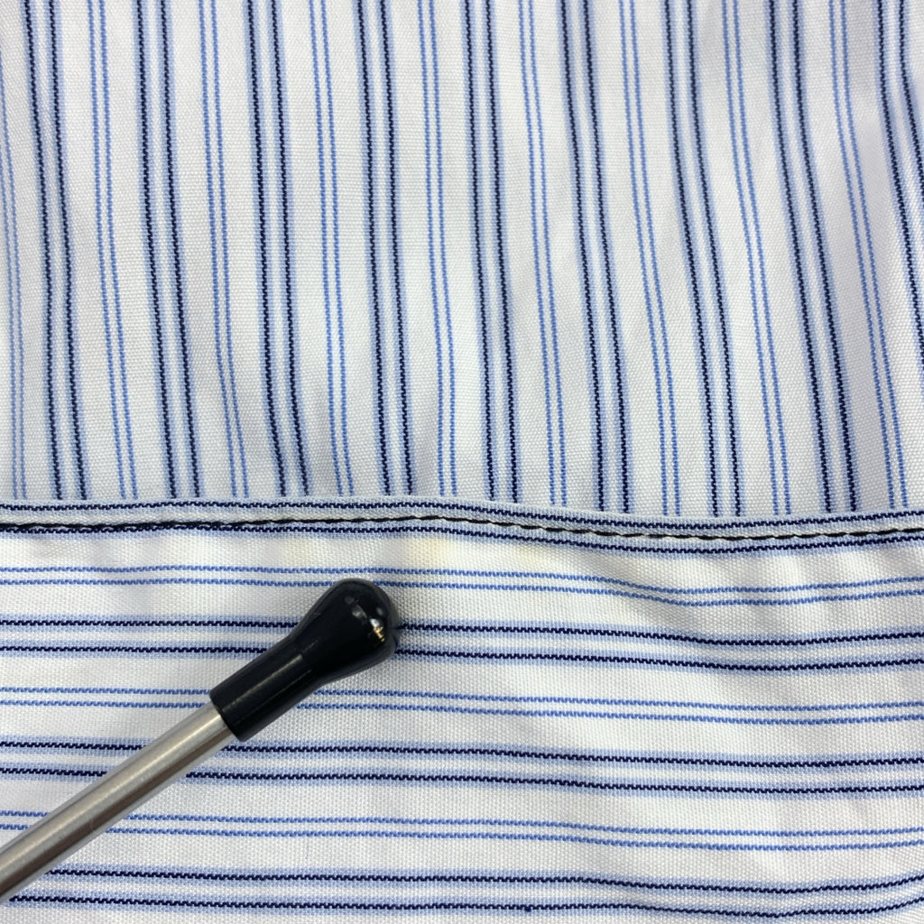 JieDa / ジエダ | CRAZY SWITCHING SHIRT ストライプ クレイジー スイッチングシャツ | 1 | ブルー | メンズ