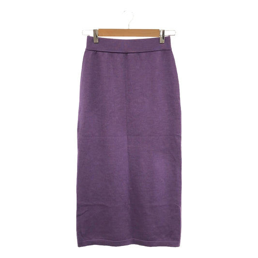 [Good Condition] DEMY BY DEMYLEE | Wool High Gauge Knit Skirt | XS | Purple | Women's