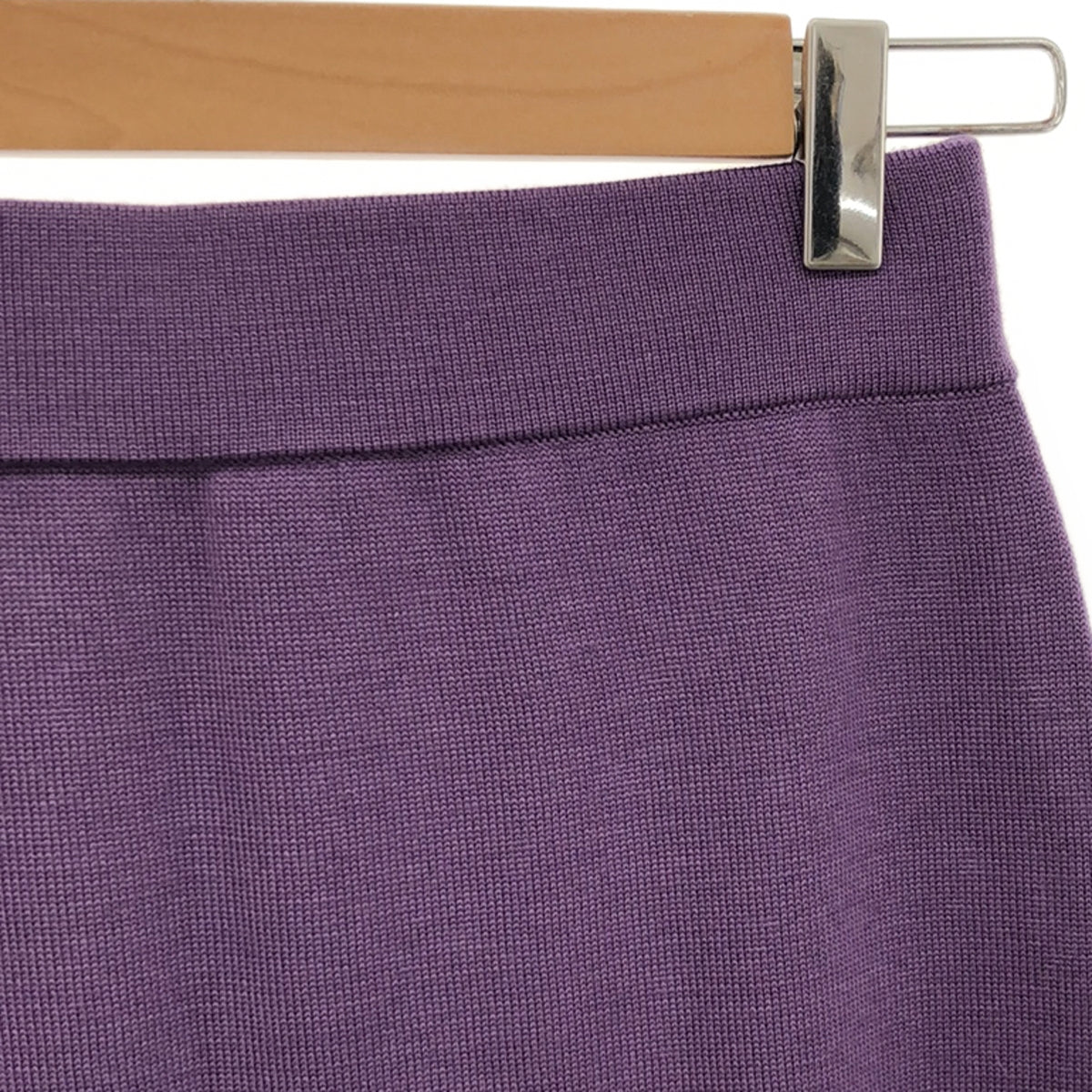 [Good Condition] DEMY BY DEMYLEE | Wool High Gauge Knit Skirt | XS | Purple | Women's