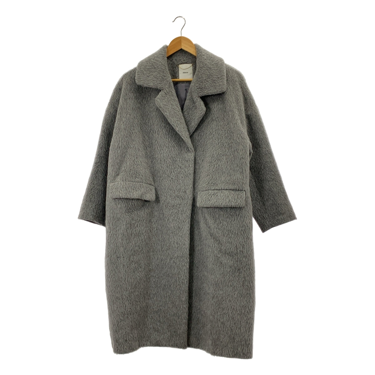 ebure アルパカシャギーコート ebure / エブール | スーリーアルパカ シャギー チェスターコート | 36