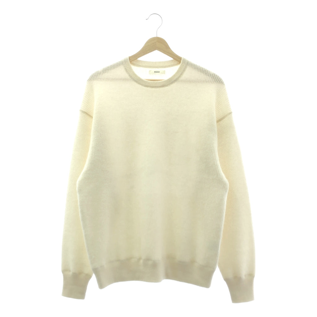 BODHI / ボーディ | 2024AW | CASHMERE WAFFLE THERMAL カシミヤ ワッフル サーマル ニット | 2 | VANILLA WHITE / バニラホワイト | メンズ