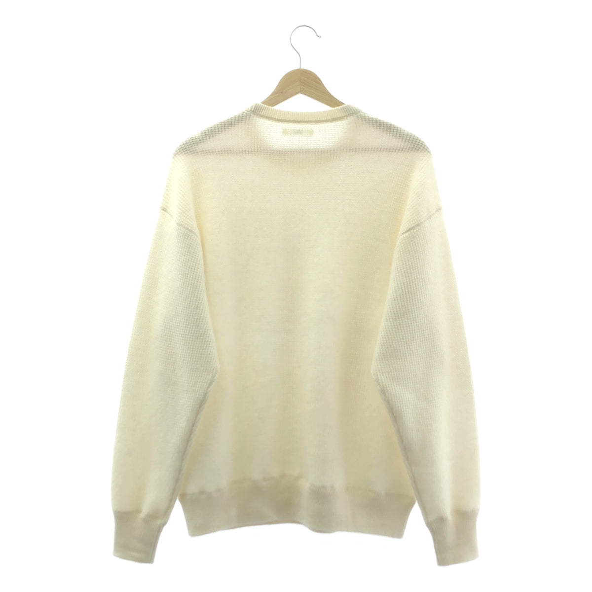 BODHI / ボーディ | 2024AW | CASHMERE WAFFLE THERMAL カシミヤ ワッフル サーマル ニット | 2 | VANILLA WHITE / バニラホワイト | メンズ