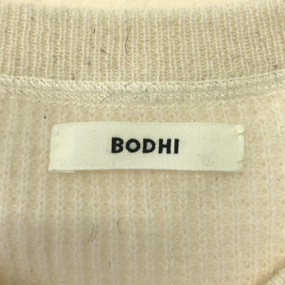 BODHI / ボーディ | 2024AW | CASHMERE WAFFLE THERMAL カシミヤ ワッフル サーマル ニット | 2 | VANILLA WHITE / バニラホワイト | メンズ