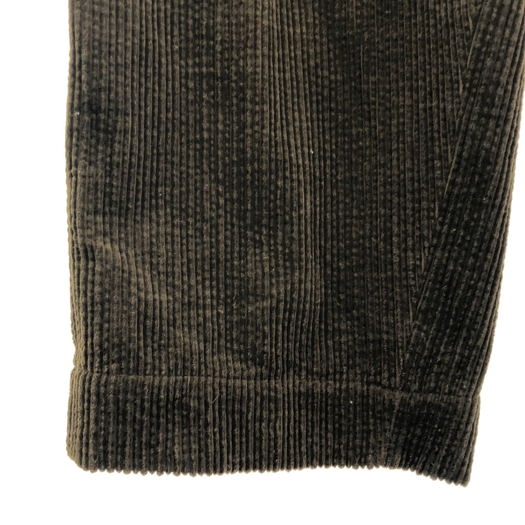 ziggy chen / ジギーチェン | CORDUROY FRONT PLEAT TROUSERS /  コーデュロイ 2タック ワイド トラウザーズ パンツ / 総裏地 | 44 | メンズ