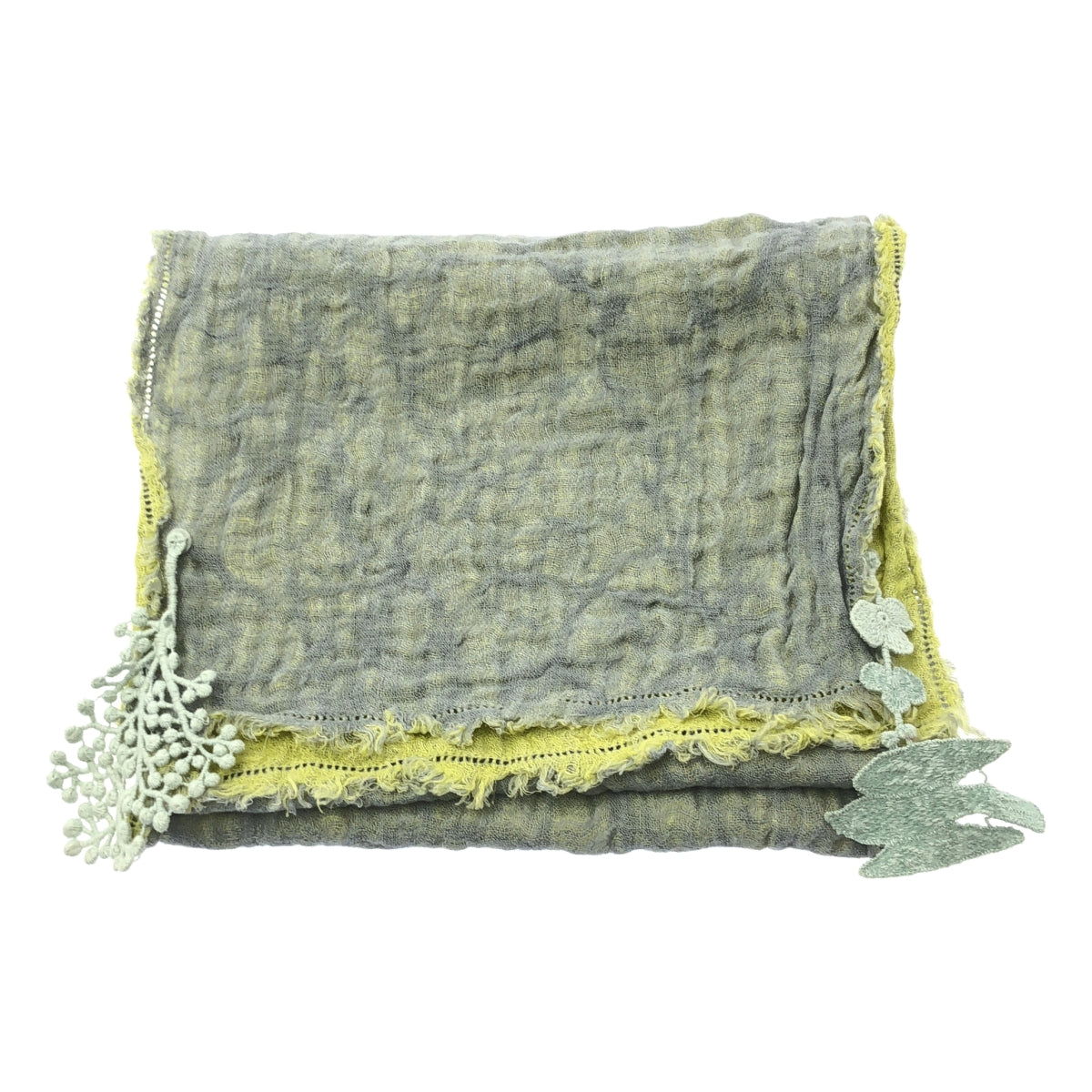 米娜·佩爾霍寧 / 米娜·佩爾霍寧 | 米娜·佩爾霍寧森林遊行雙色披肩 |黃色/灰色