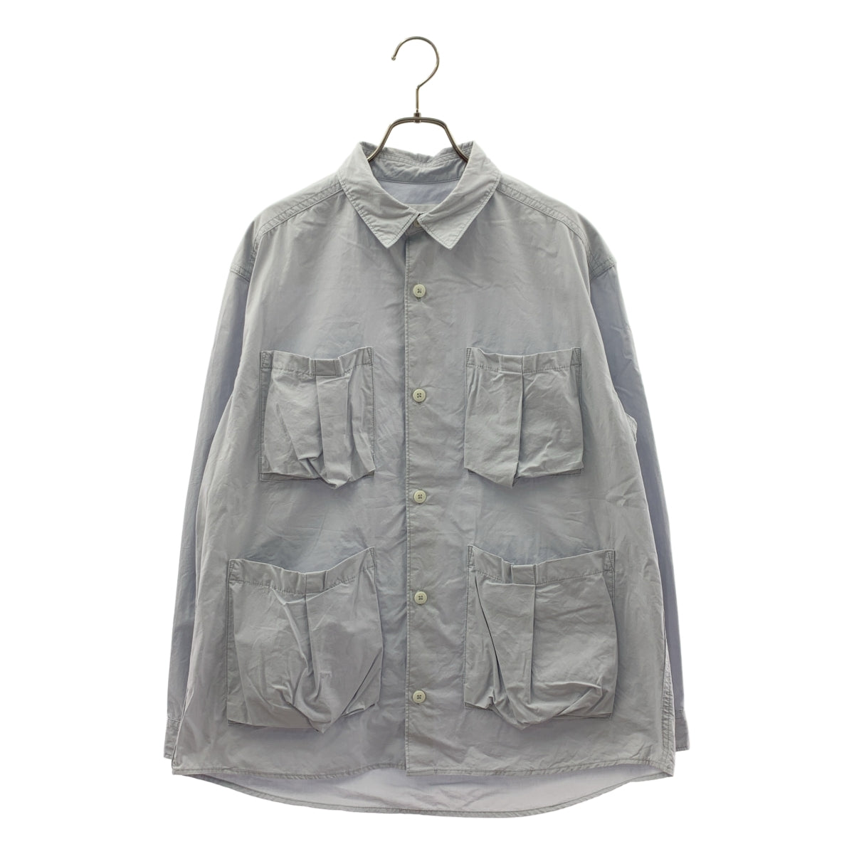 【成色極佳】KUON | 束腰長袖襯衫 | M碼 | 淺藍色 | 男士