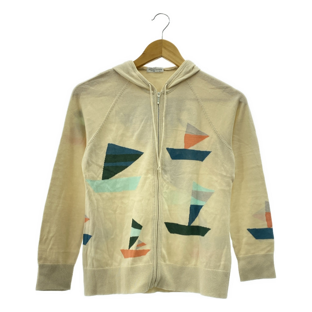 Sally Scott / 샐리 스콧 | 코튼 니트 지퍼 업 후디 | M | 남성