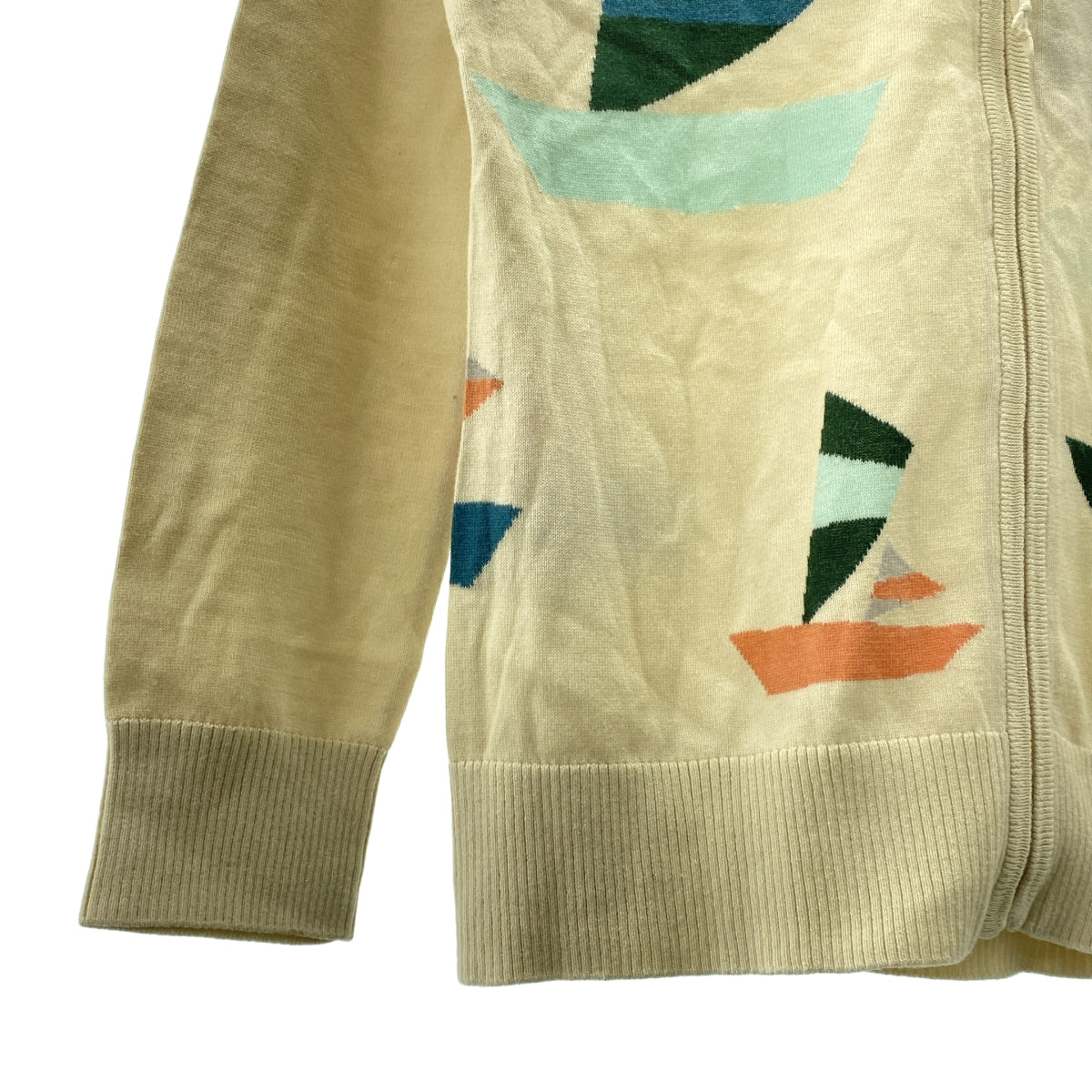 Sally Scott / サリースコット | コットン ニット ジップアップ フーディ | M | メンズ